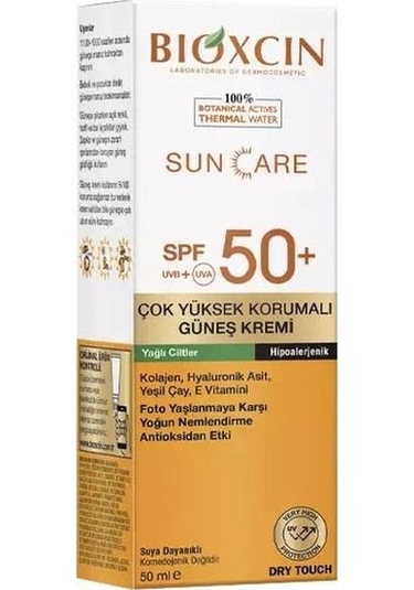 Bioxcin Sun Care Çok Yüksek Korumalı Yağlı Ciltler İçin Güneş Kremi SPF50+ 2 x 50 ML