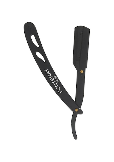 Fontenay Kapaklı Jilet Takılabilir Çelik Sakal Usturası Mat Siyah