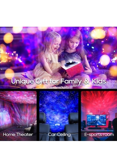 Uzaktan Kumandalı Led Starlight Projektör-beyaz Beyaz