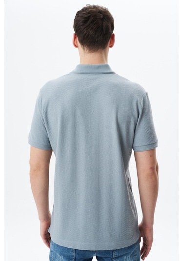 Arma Erkek Basic Regular Fit Jakarlı Süprem Polo Yaka Tişört Y29374356402 Gri