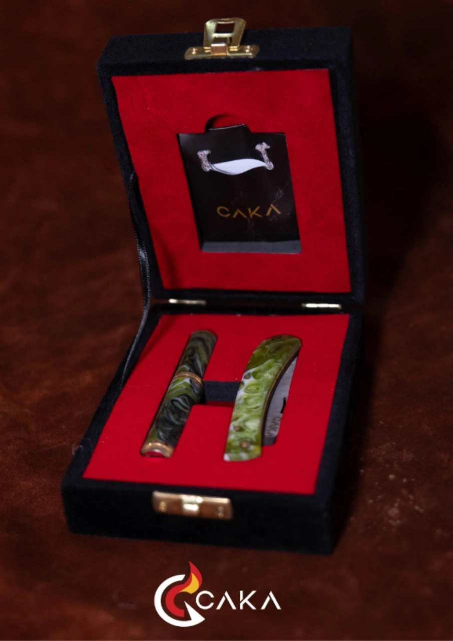 Caka Lighter Orıgın Premium Çakı & Çakmak Seti Yeşil Serisi Yeşil