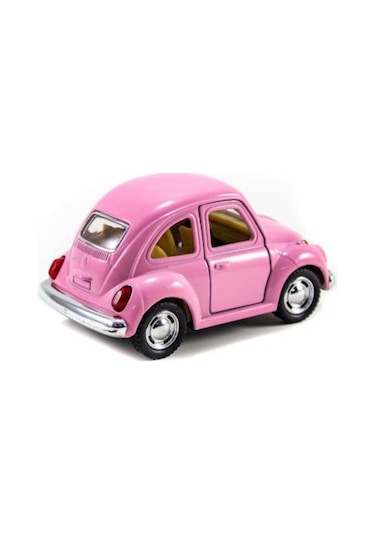 Metal Vosvos Araba Pembe Sevimli Vosvos Çek Bırak 10 Cm pembe