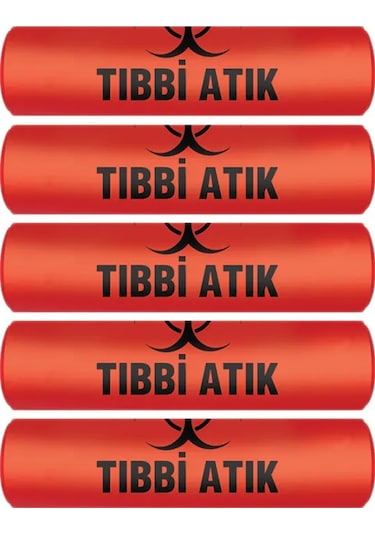 Atık Torbası Orta Boy 55 x 60 CM 300 G 10'lu Rulo x 5 Paket