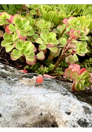 Elana Preslenmiş Koral İle Yüzük 189064390 Diğer