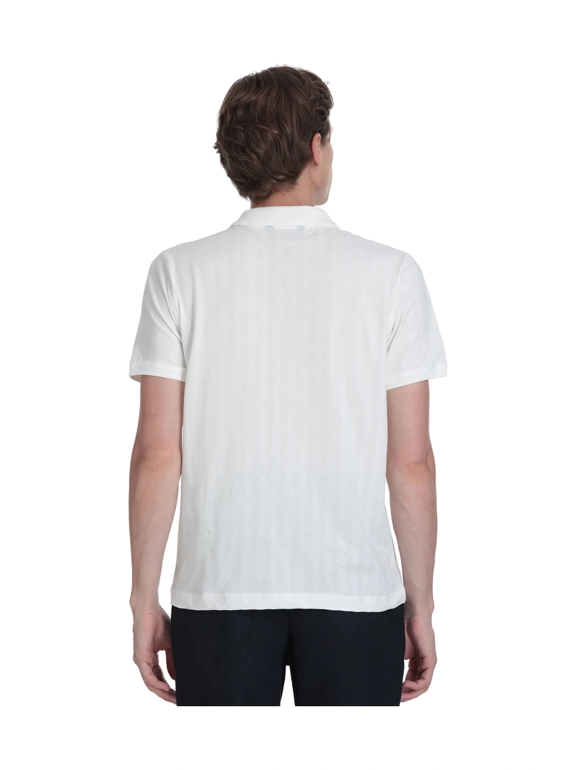 Hatemoğlu Beyaz Regular Fit Apaş Yaka Pamuklu Tişört 34943 350501