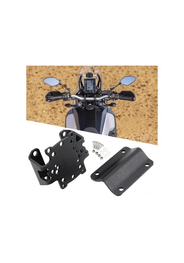 Ranyeek Yamaha Tenere 700 İçin Dayanıklı Metal Navigasyon Tutucu - Gps, Akıllı Telefon Ve Gopro Uyumlu, 5 Dakikada Monte Edilebilir Siyah Diğer