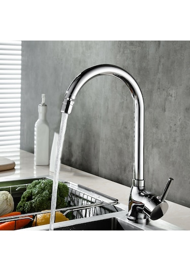 Hms Pirinç 360 Derece Oynar Başlıklı Mutfak Eviye Bataryası