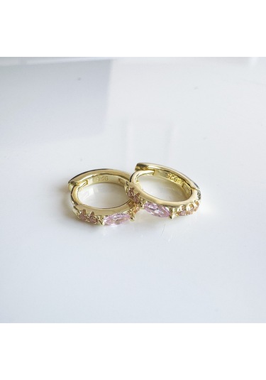 Masaliko Halha Gümüş Küpe Ms3194, 925 Ayar Gümüş Altın