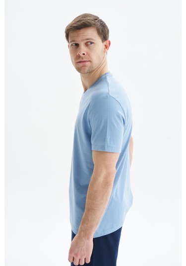 Arma Erkek Regular Fit Basic Süprem V Yaka Tişört Y29344472102 Mavi
