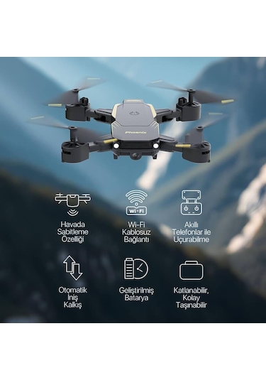 Corby Drones Cx028 Phoenix Katlanabilir Kameralı 720p Smart Drone