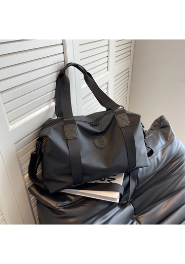 Sones Büyük Kapasiteli Su Geçirmez Spor Ve Fitness Çantası Açık Hava Seyahat Bagaj Çantası Siyah