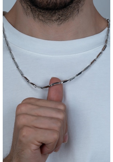 Singapur Erkek Çelik Kolye Ve Bileklik Seti Eck05S (492130602)