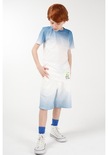 Brz Kids Baskılı Erkek Çocuk Şort Ekru
