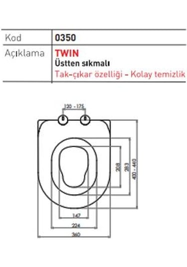 Nkp Twin Çocuk Adaptörlü Yavaş Kapanır Klozet Kapağı 0350