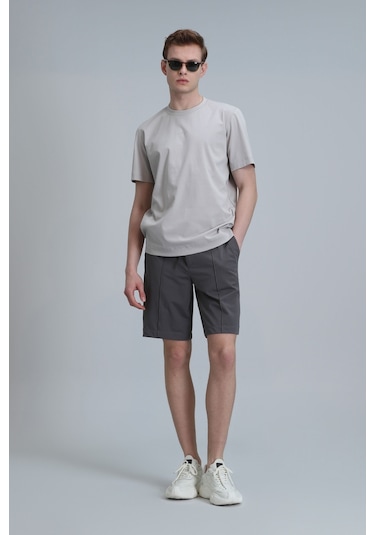 Lufian Erkek Chrıs Spor Chino Slim Fit Şort 111210071 Nefti Nefti Yeşili