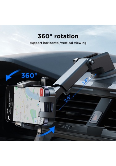 Joyroom Jr-ok6 Mekanik Araç Telefonu Montaj Aparatı Siyah