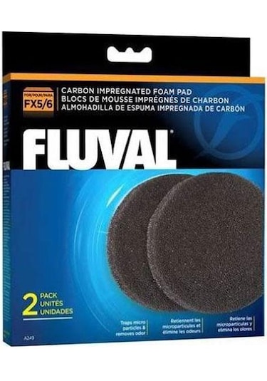 Fluval Fx5/Fx6 Karbonlu Biyolojik Filtre Süngeri 2'li