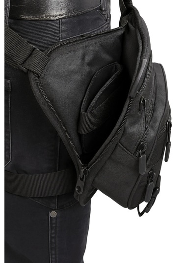 Bel Çantası Bacak Çantası Siyah Özel Bölmeli Tabanca Taşımalı Taktikal Siyah