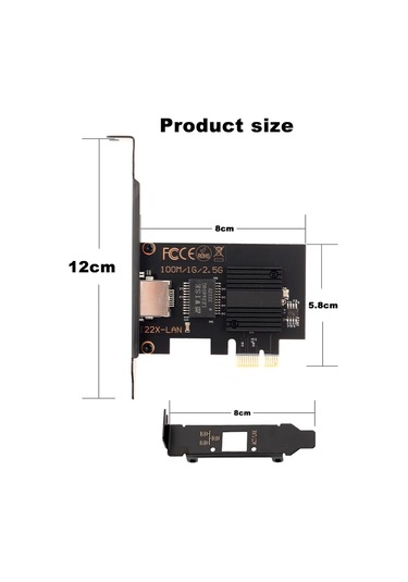Pcıe Gigabit Ağ Kartı Intel I226 İçin Rj45 2.5 Gb Ethernet Ağ