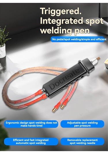 Aubyhe El Tipi Tetikli 18650 Batarya Nokta Kaynak Kalemi - 16mm² Bakır Tel + U Tipi Bağlantı, Hızlı Ve Verimli Kaynak İşlemleri