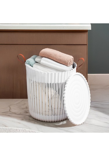 Porsima 4316 Beyaz 3'lü Sepet Seti Banyo Mutfak Organizeri Beyaz