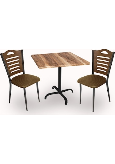 Beymobilya Bahçe Ve Balkon Masa Takımı Indigo Werzalit Kare - Merdiven Tip 2 Kahverengi