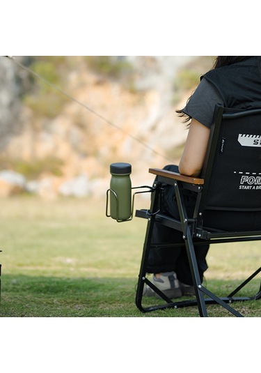 Suofeng Açık Hava Kamp Paslanmaz Çelik Bardak Tutucu Klip Taşınabilir Seyahat Bardak Tutucu Çok Amaçlı Gölgelik Direği Katlanır Sandalye Aksesuarları Çok Renkli