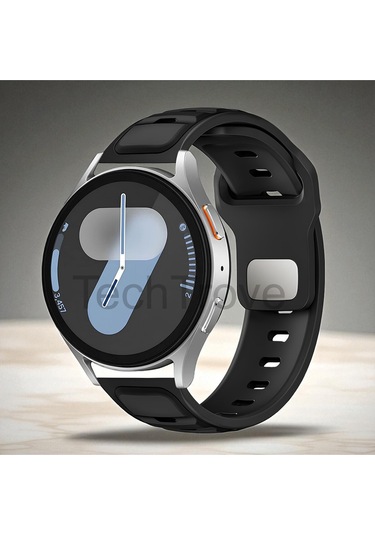 Samsung Uyumlu Galaxy Watch 46mm 22mm Silikon Kordon Strap Kayış,