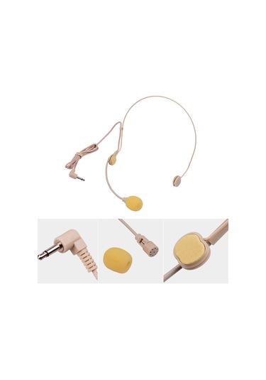 Springsun Mikrofon İyi Kalite Kulaklık Mikrofonu Kondenser Mikrofon 3.5mm Sağ Açı Arayüz Kablosuz