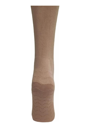 Dore Kalın Dizaltı Masaj Çorabı 3'lü-Ten Ten Rengi