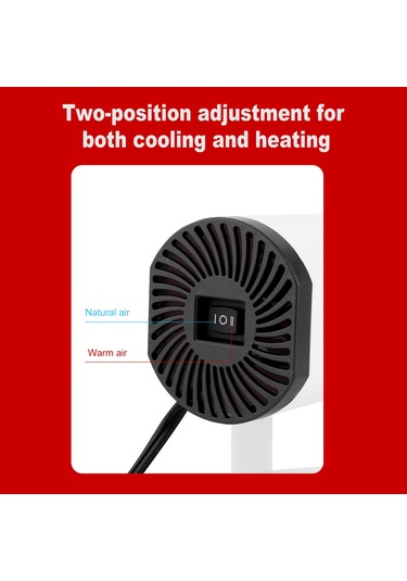 Youtek 12v Otomobil Isıtıcı Soğutucu - 360 Derece Döner, Toz/kuru Buğu Temizleyici, Hızlı Isınma, Sesiz Çalışma, Taşınabilir Abs