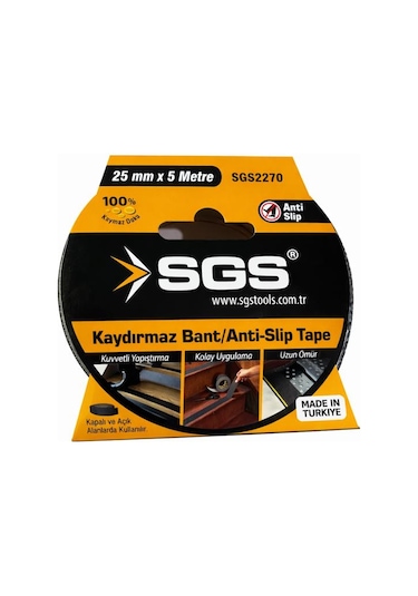Sgs Merdiven Kaydırmaz Bant 25 Mm 5 Metre