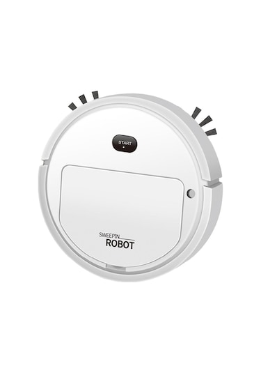 Suntek 4'ü 1 Arada Robot Süpürge Usb Şarjı Ev Evcil Beyaz