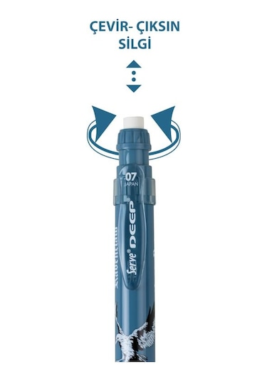 Serve Deep Versatil Kalem Harry Potter Ravenclaw 0.7 Mm Ergonomik Mekanik Uçlu Kalem Karışık/çok Renkli