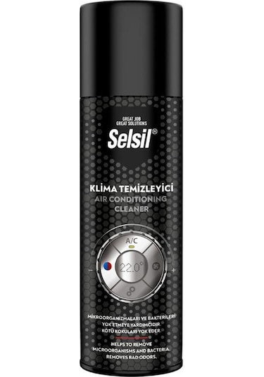 Selsil Klima Temizleme Spreyi Koku Bombası Limon 150 Ml.