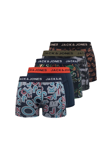 Jack & Jones Simon 12244386 Navy Blazer Boxer Paketi 5'li