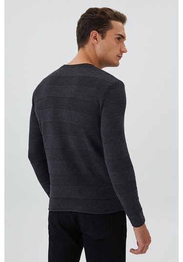 Lee Cooper Holden Erkek O Yaka Kazak Antrasit - 15459 Antrasit