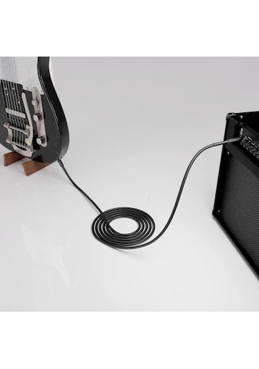 Erga Müzik Gitar Jack Kablosu 5m - Gitar Keman Kemençe Bağlama