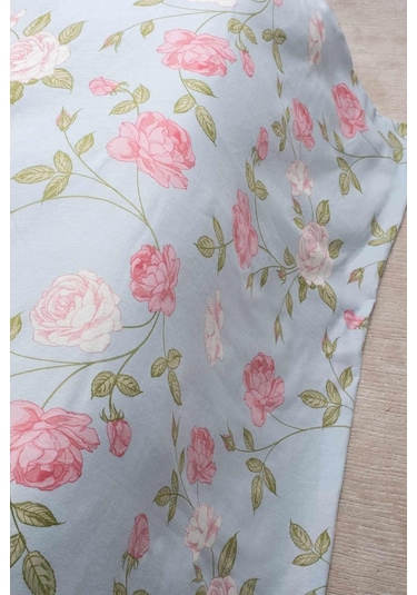 Cotton Collection Kışlık Pazen Tek Kişilik Nevresim Seti Rose Renkli