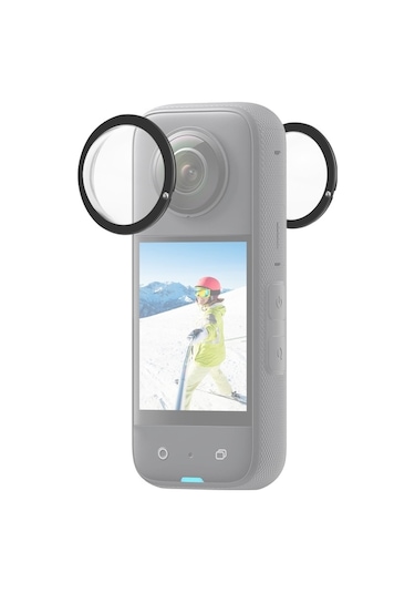 Insta360 X3 Puluz Lens Guard Pc Koruyucu Kapak Siyah
