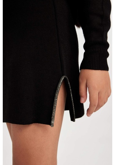 DeFacto Kız Çocuk Siyah Taşlı Etek D1389A824WNBK27 Siyah