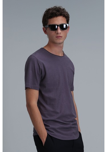 Lufian Junya Erkek Basic Tisört Mürdüm Mürdüm 111020203100880 111020203100880 Mürdüm