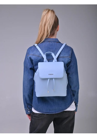 Daniele Patrici Deri Şehir Çantası A5 210533444 Açık Mavi