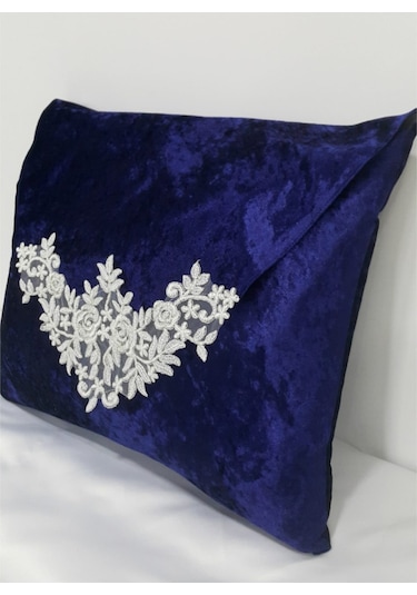 Lamazihome Kadife Şase Zarf Nişan Bohçası Lacivert