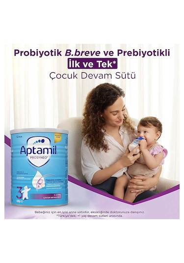 Aptamil Prosyneo 3 Prebiyotikli Probiyotikli Devam Sütü 400 G x 3 Adet 1200 G
