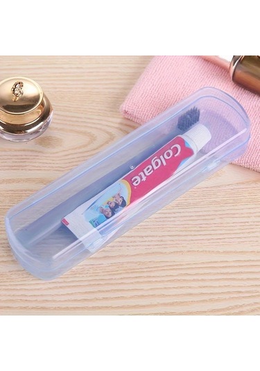 Fochsia Büyük Boy Şeker Renkli Yeşil Seyahat Diş Fırçası Ve Macun Taşıyıcısı - Dayanıklı Formaldehitsiz Saklama Kutusu