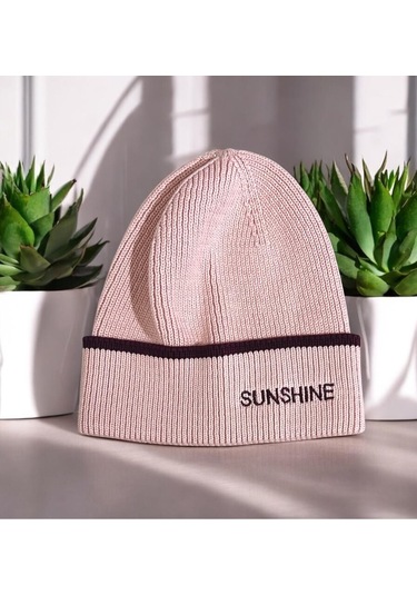 Çocuk Triko Bere Somon