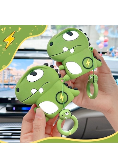 Jzcat Aircraft Byd B Uyumlu Şimşek Ejderha Silikon Karikatür Araba Anahtarı Kılıfı