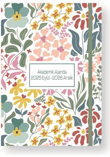 Lizy 2025 Eylül - 2026 Aralık Ciltli Akademik Ajanda Tasarım-1 Pembe