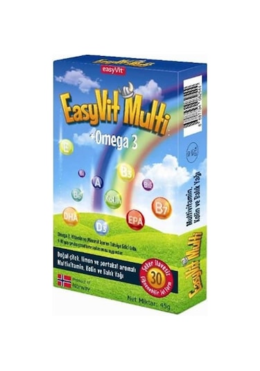 EasyFishoil Multi 30 Çiğnenebilir Jel Form